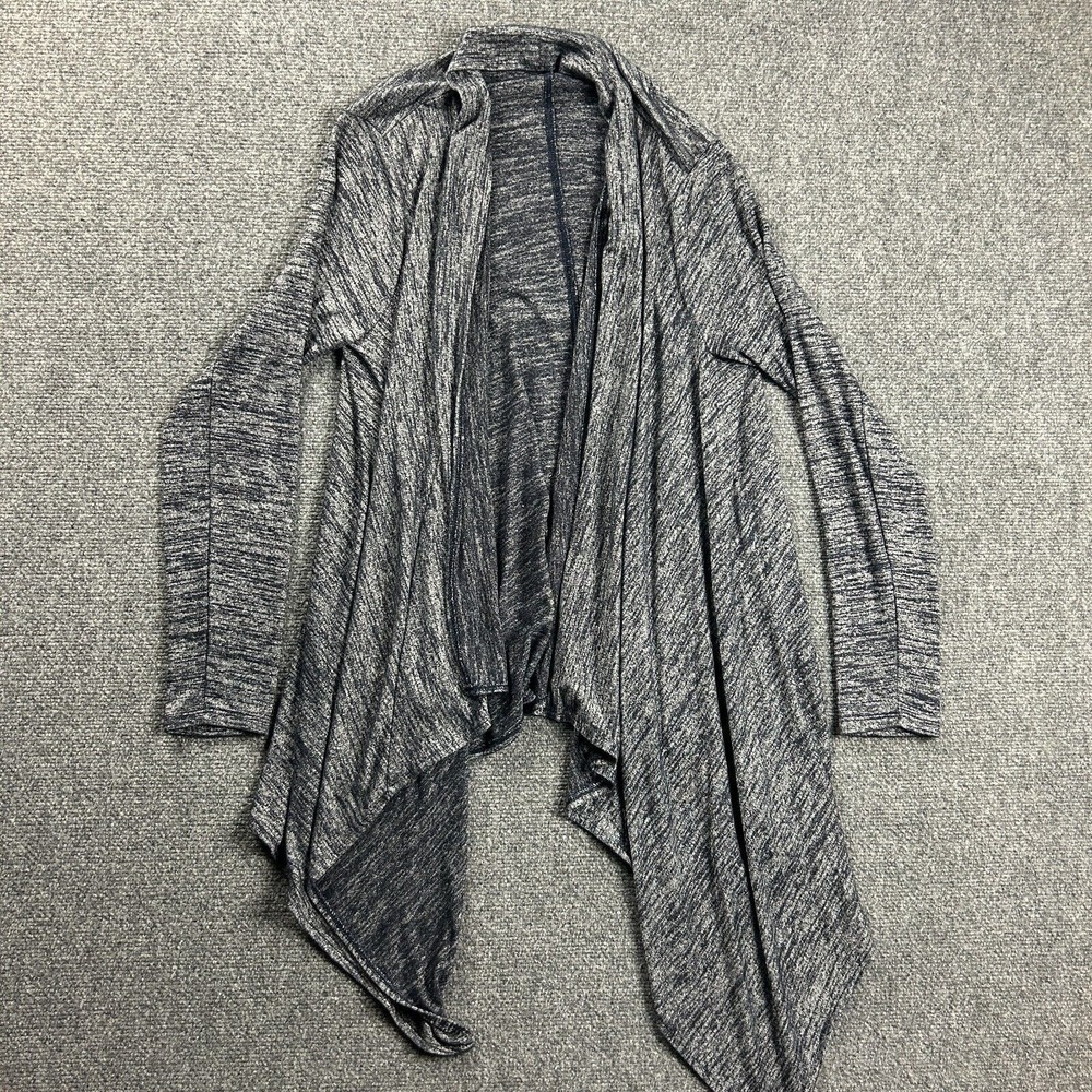 Banana Republic Cardigan Womens Medium Gray Knit Open Front Polyester‎ Sweater